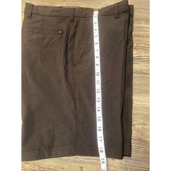 CALLAWAY PERFORMANCE MEN'S GOLF SHORTS SIZE 32 BLACK HEATHER OPTI DRY STRETCH. 6 - Picture 5 of 5